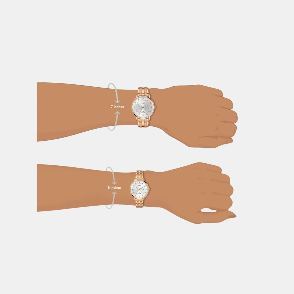 Timex Round Quartz Analog Couple watch