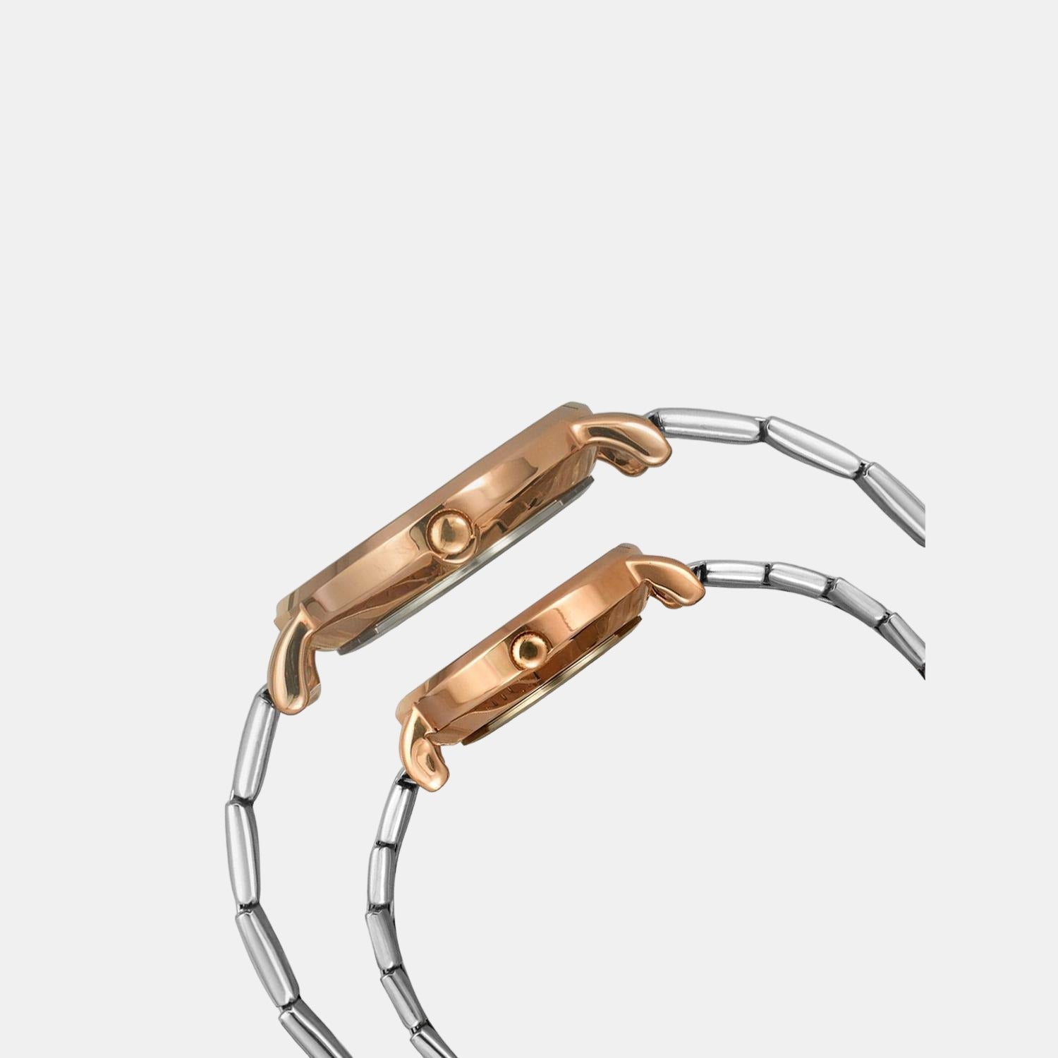 Timex Couple Round Blue watch