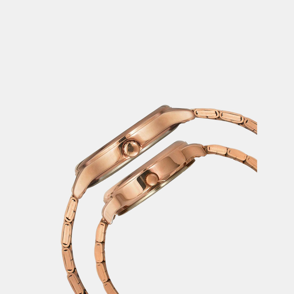 Timex Couple Round Blue watch