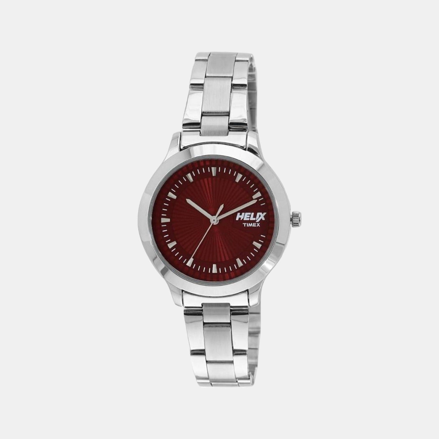 Helix Round Red Analog watch