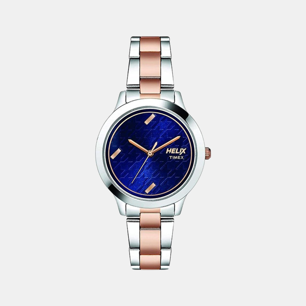 Helix Round Blue Analog watch