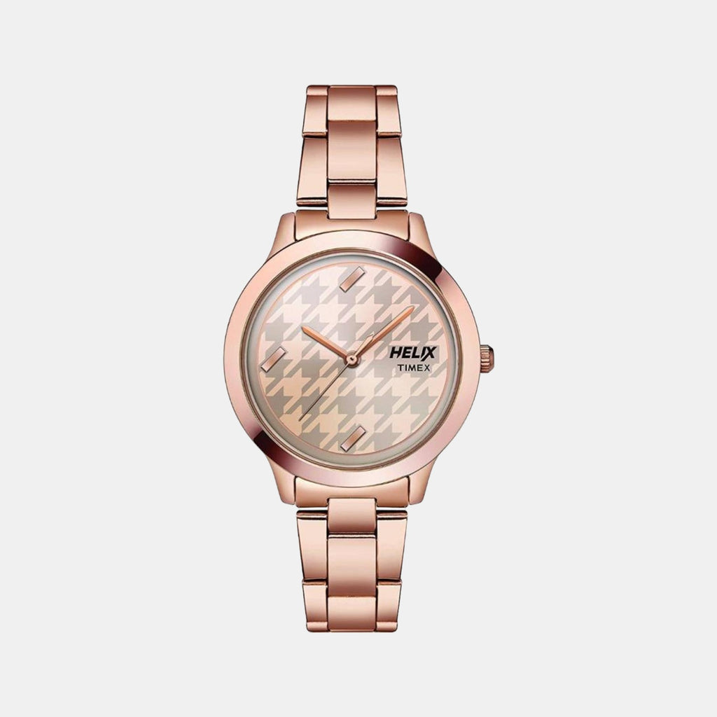 Helix Round Rose Gold Analog watch