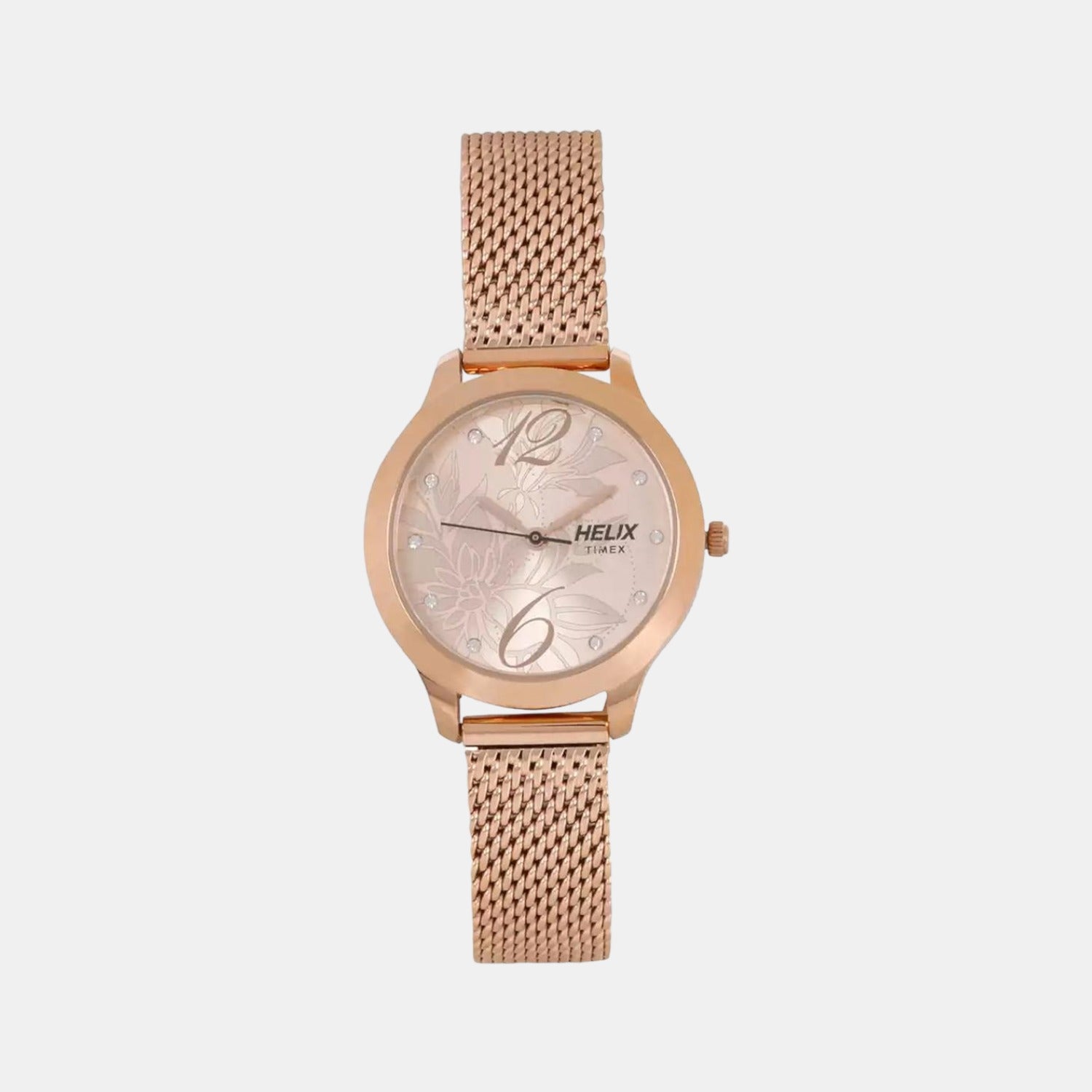 Helix Round Rose Gold Analog watch