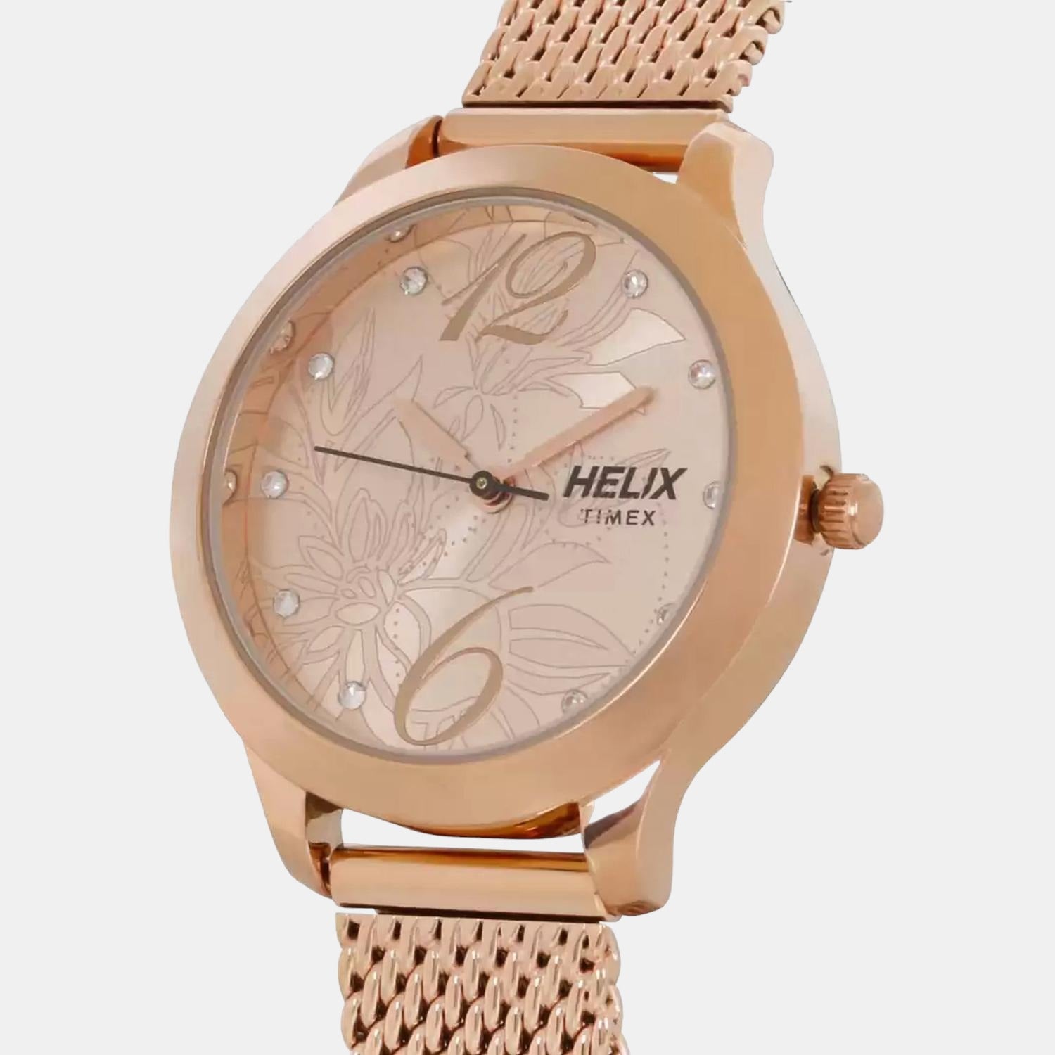 Helix Women Round Rose Gold watch