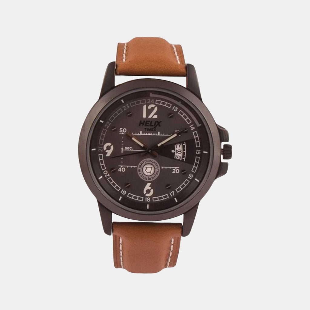 Helix Round Grey Analog watch