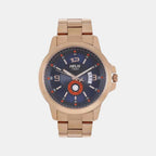 Helix Round Blue Analog watch