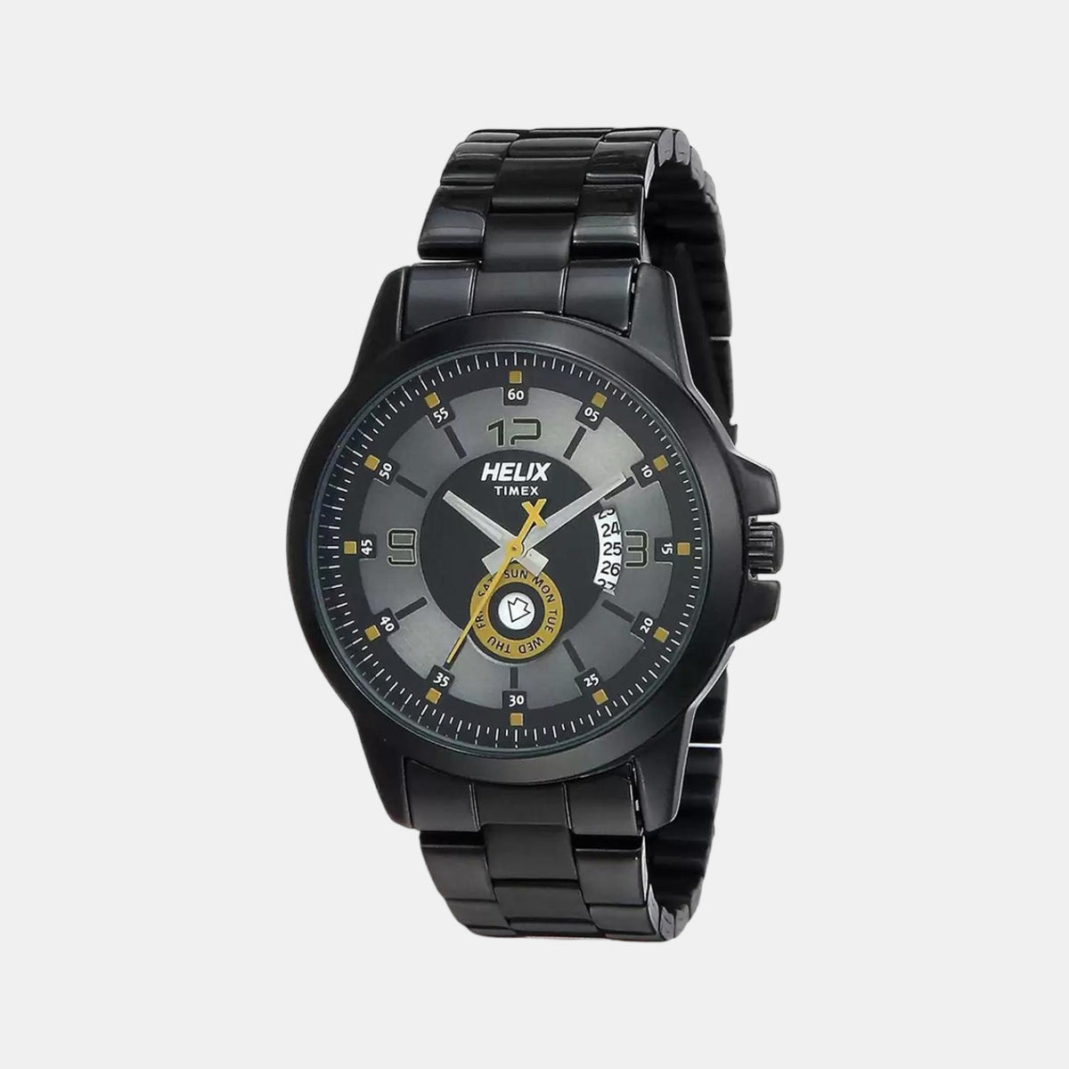 Helix Round Black Analog watch