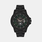 Helix Round Black Analog watch