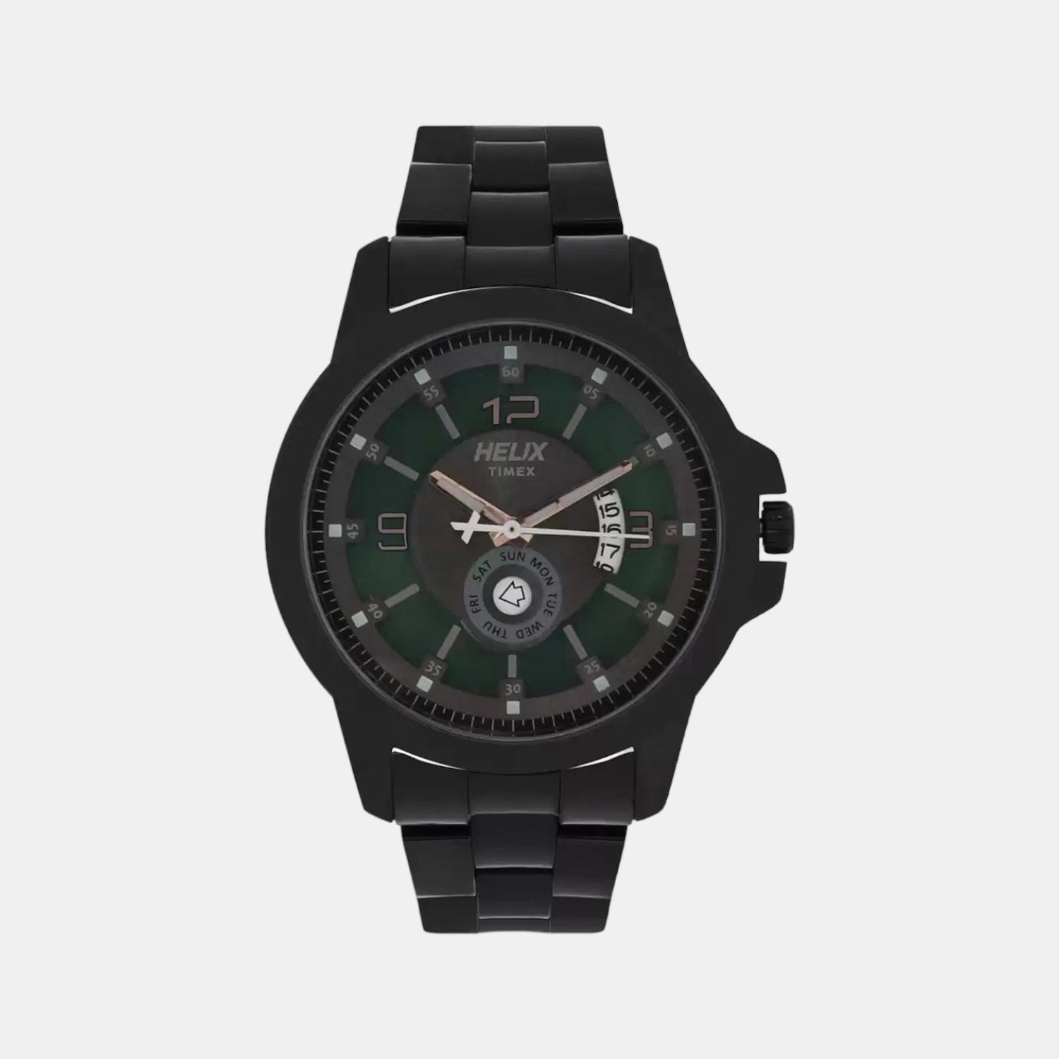 Helix Round Black Analog watch