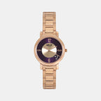 Helix Round Purple Analog watch
