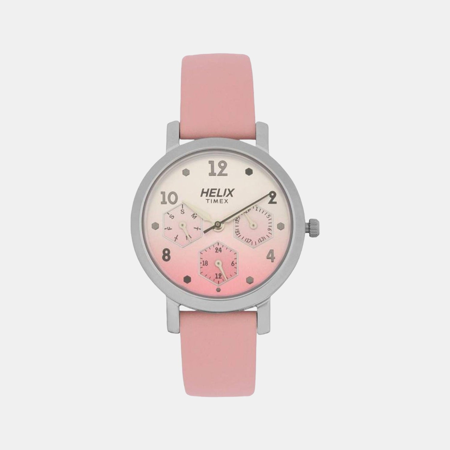 Helix Round Pink Chronograph watch