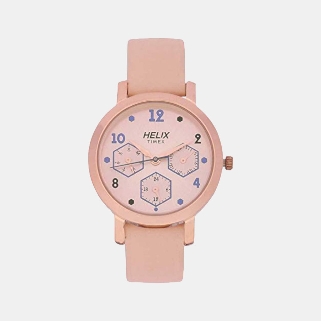 Helix Round Rose Gold Chronograph watch