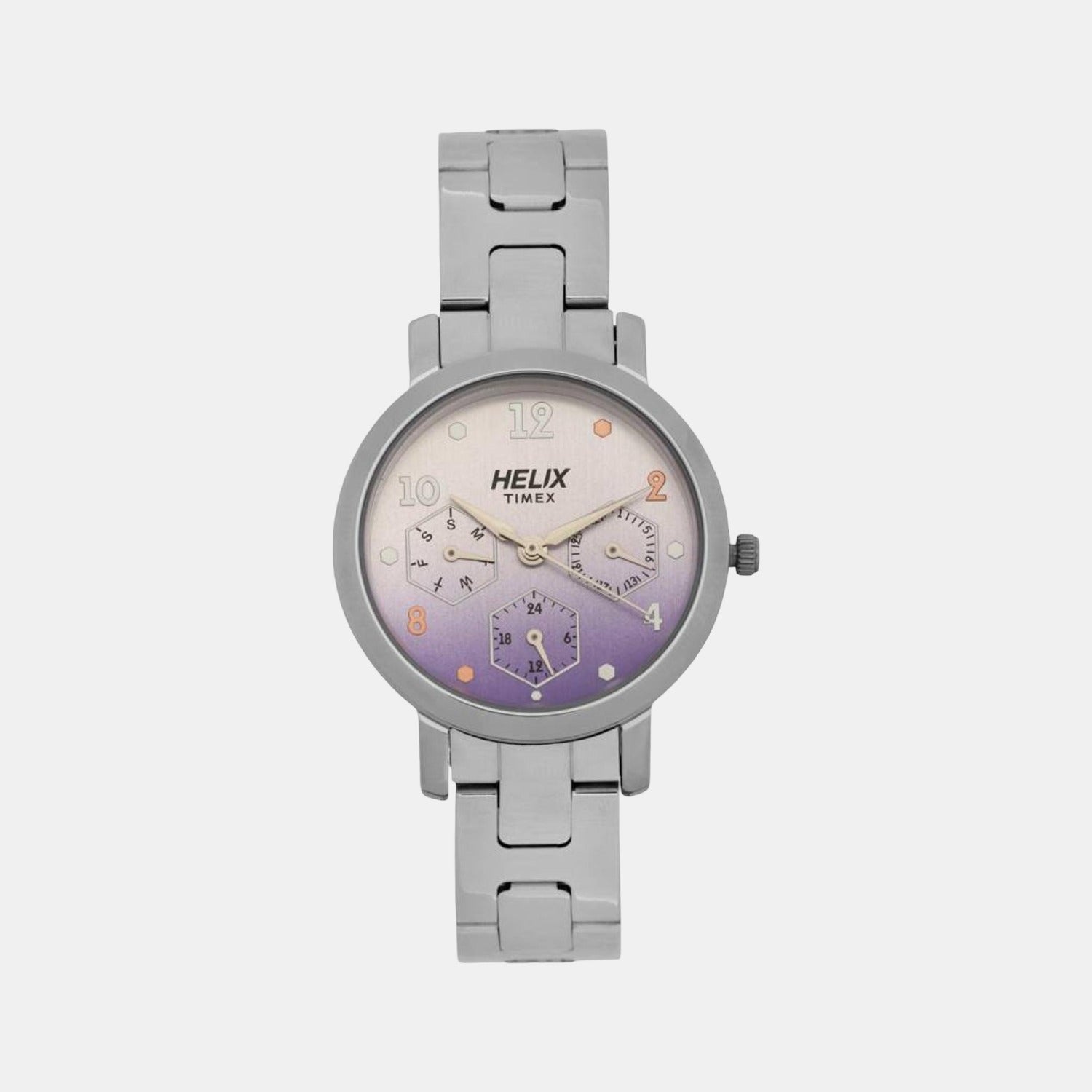 Helix Round Purple Chronograph watch