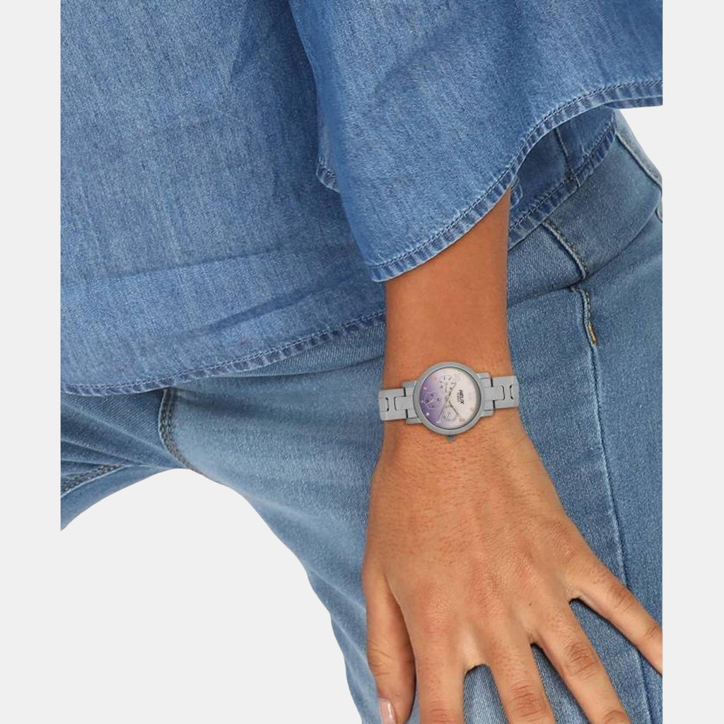 Helix Stainless Steel Purple watch