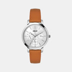 Helix Round Silver Chronograph watch