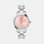 Helix Round Silver Chronograph watch