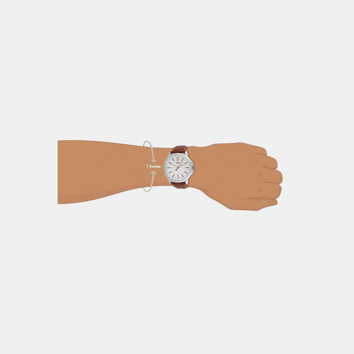 Helix Stainless Steel Round watch