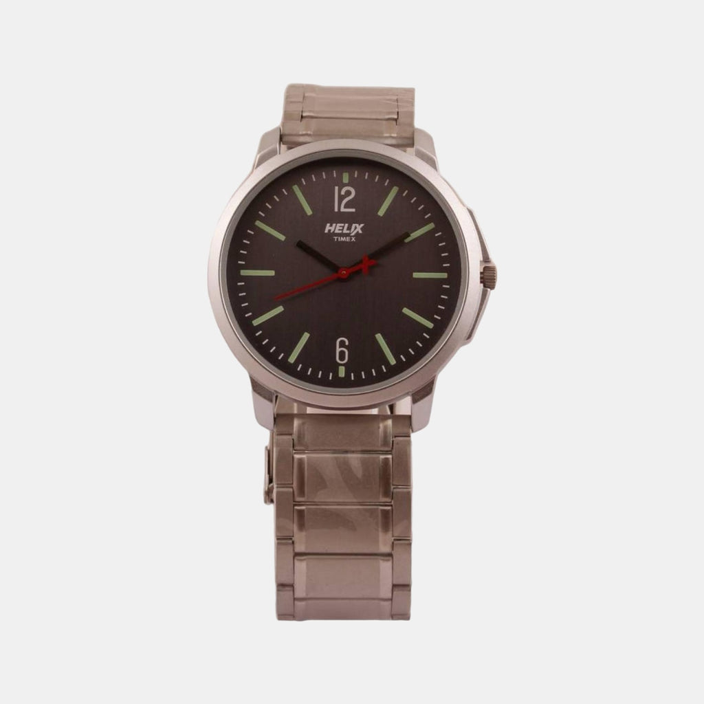 Helix Round Grey Analog watch