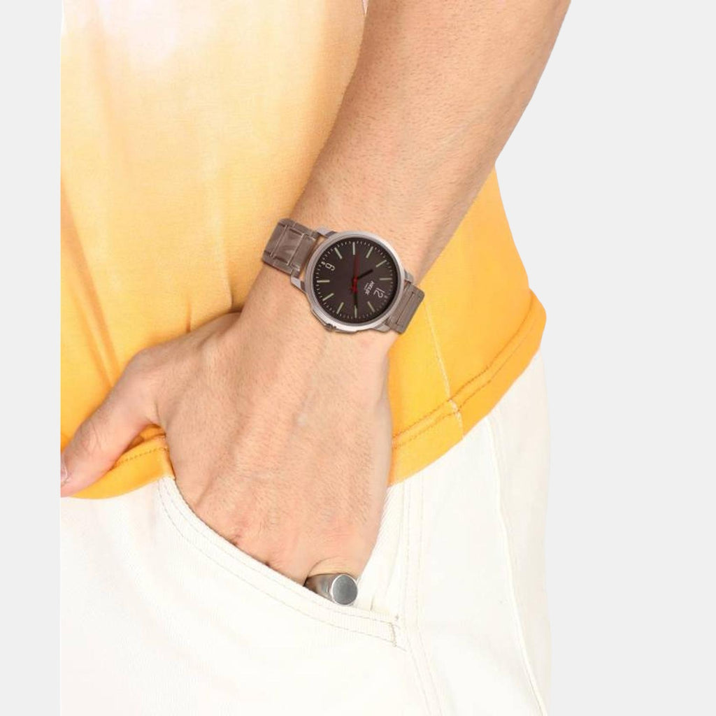 Helix Stainless Steel Round watch