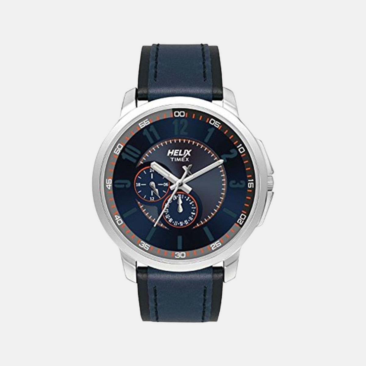 Helix Round Blue Analog watch