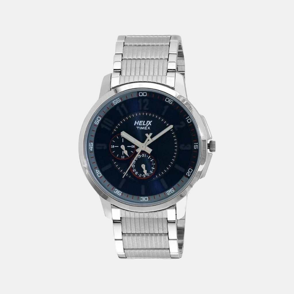 Helix Round Blue Analog watch