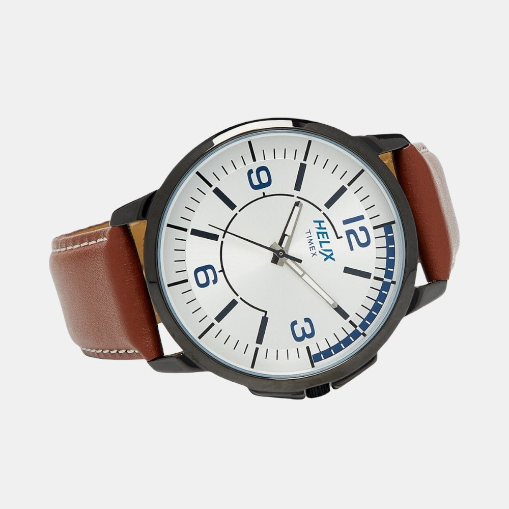 Helix Stainless Steel Round watch