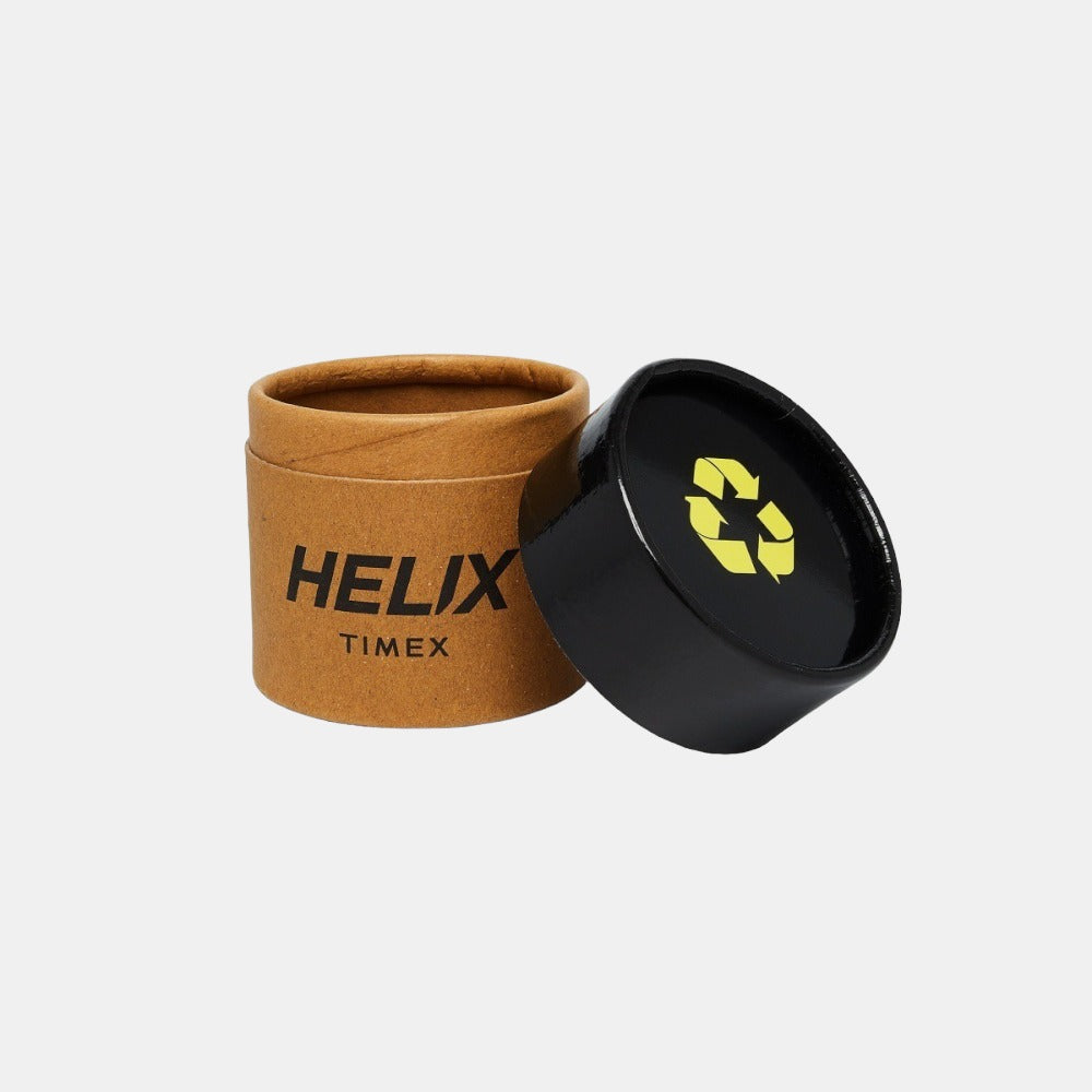 Helix Leather Silver watch