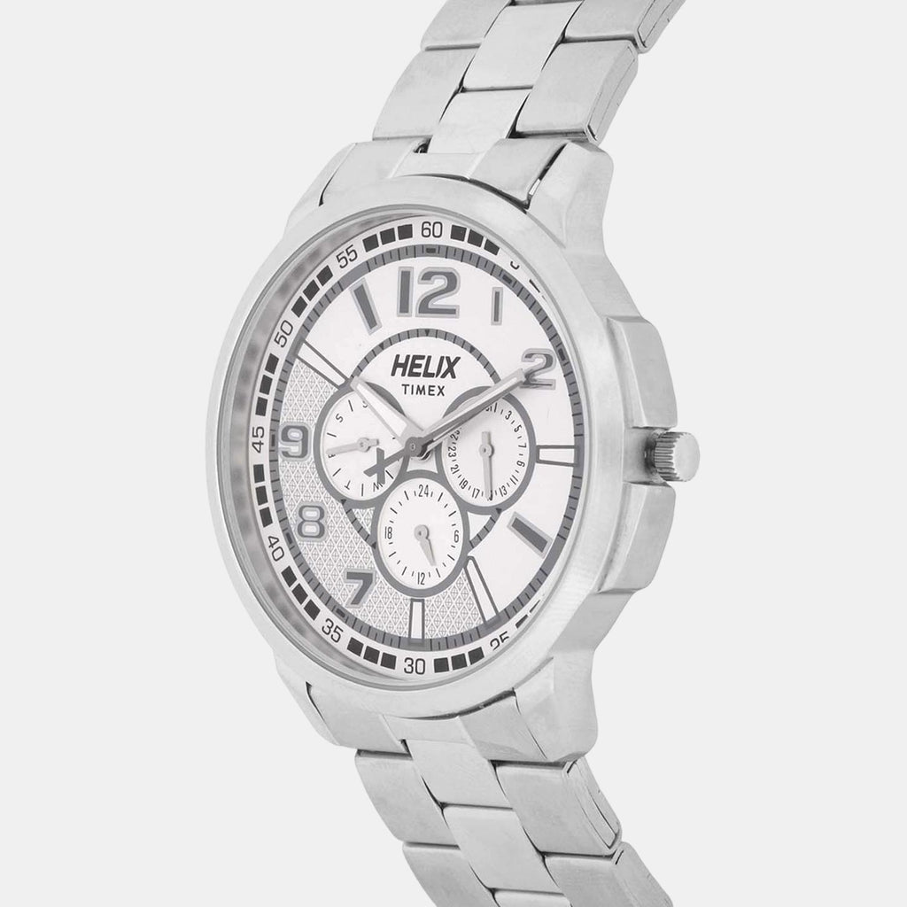 Helix Men Round Silver watch