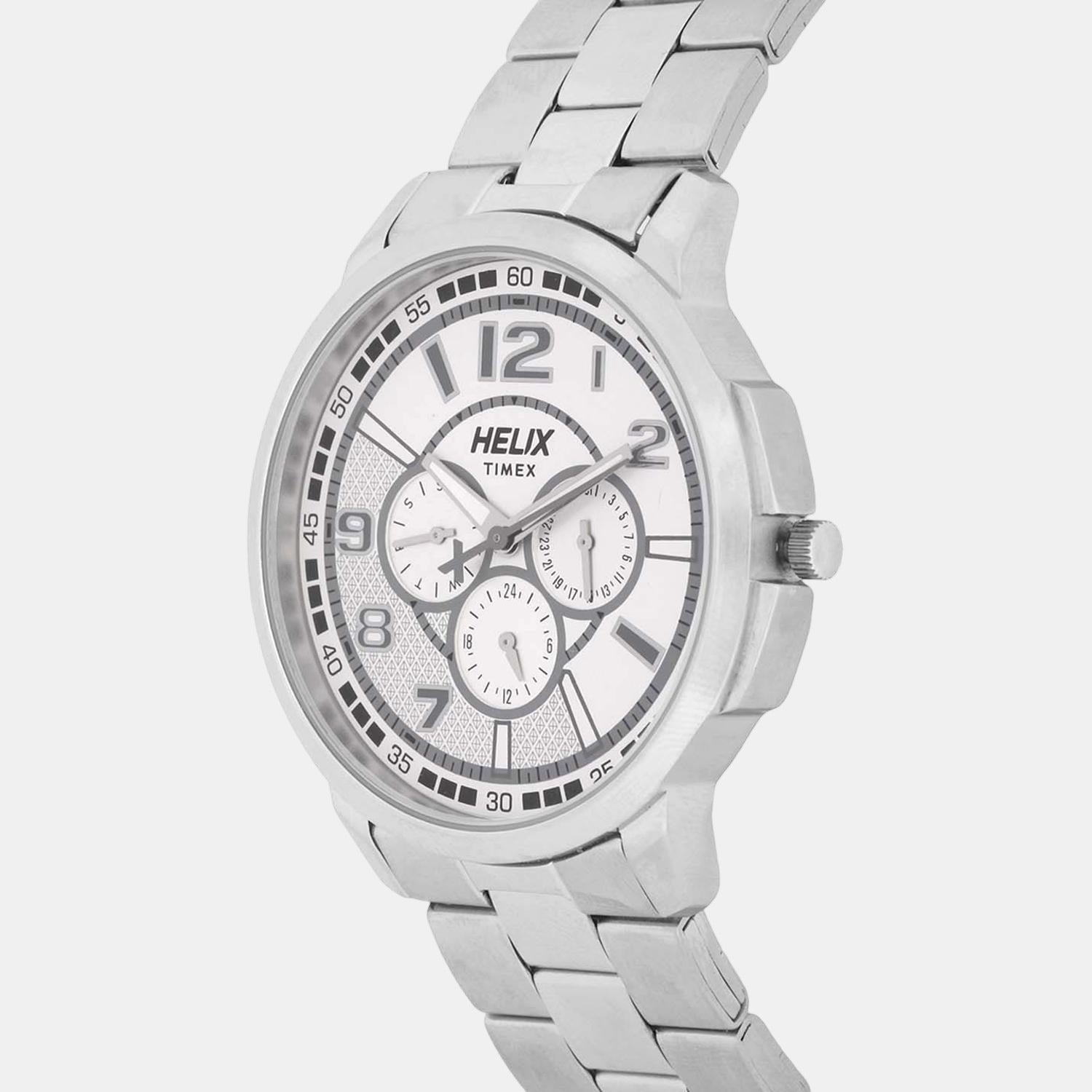 Helix Men Round Silver watch
