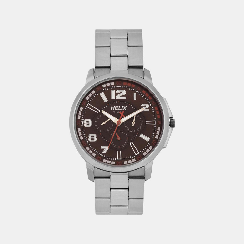 Helix Round Brown Chronograph watch