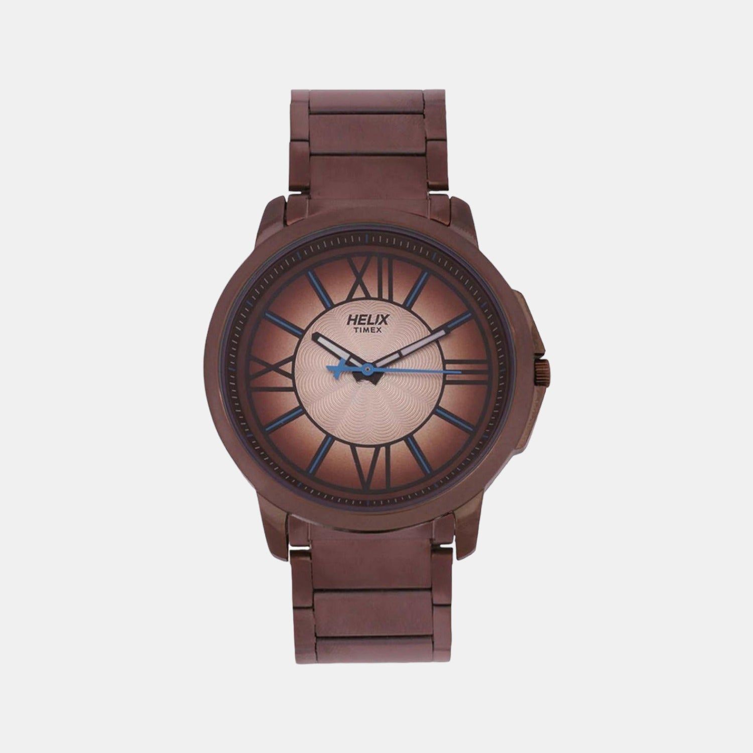 Helix Round Brown Analog watch