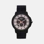 Helix Round Black Analog watch