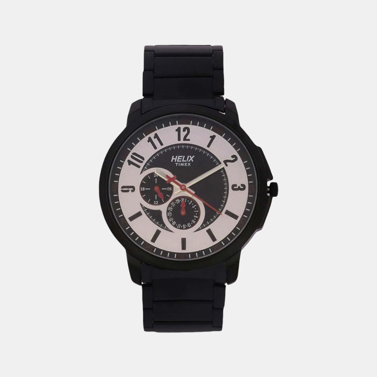 Helix Round Black Analog watch