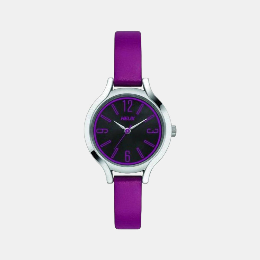 Helix Round Black Analog watch