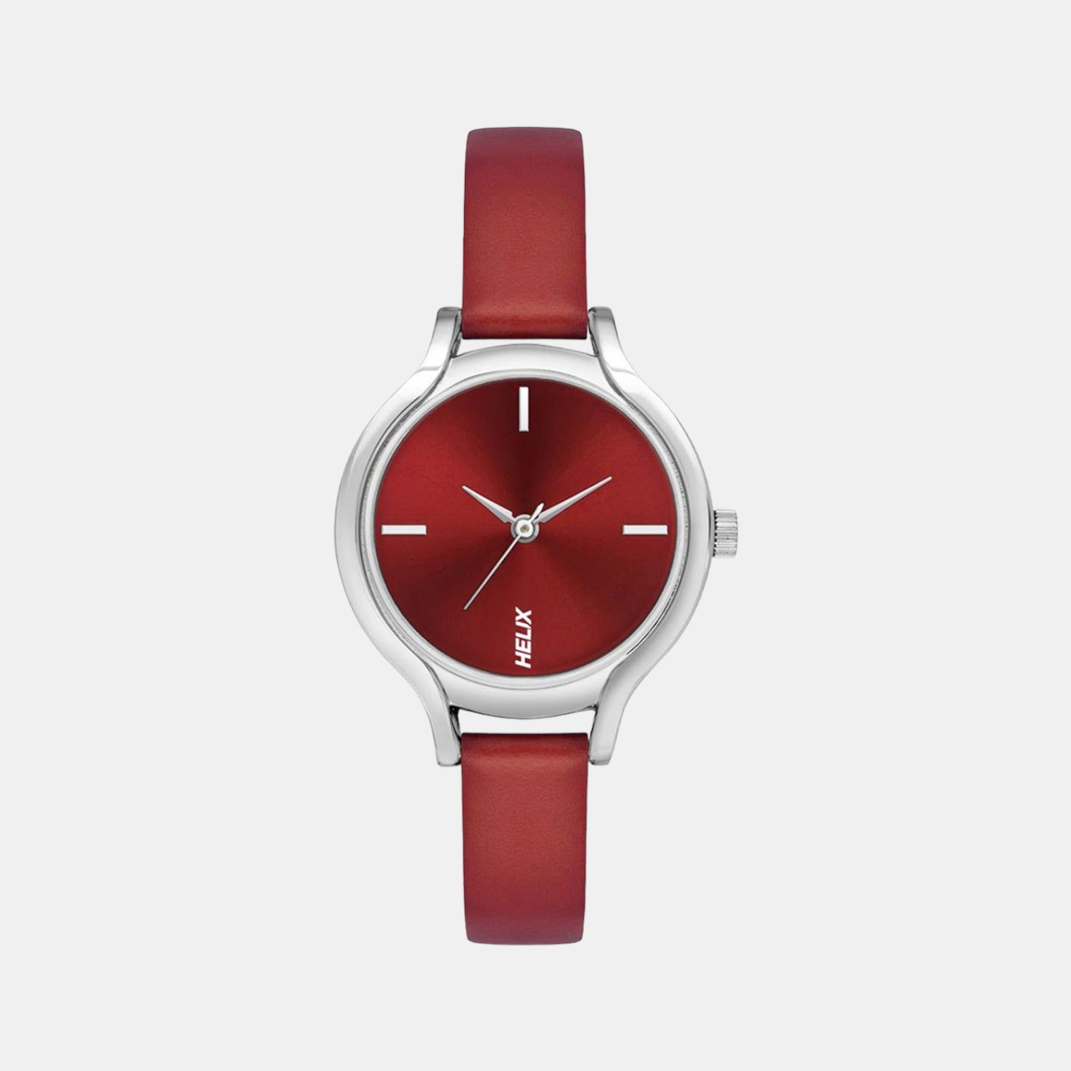 Helix Round Red Analog watch