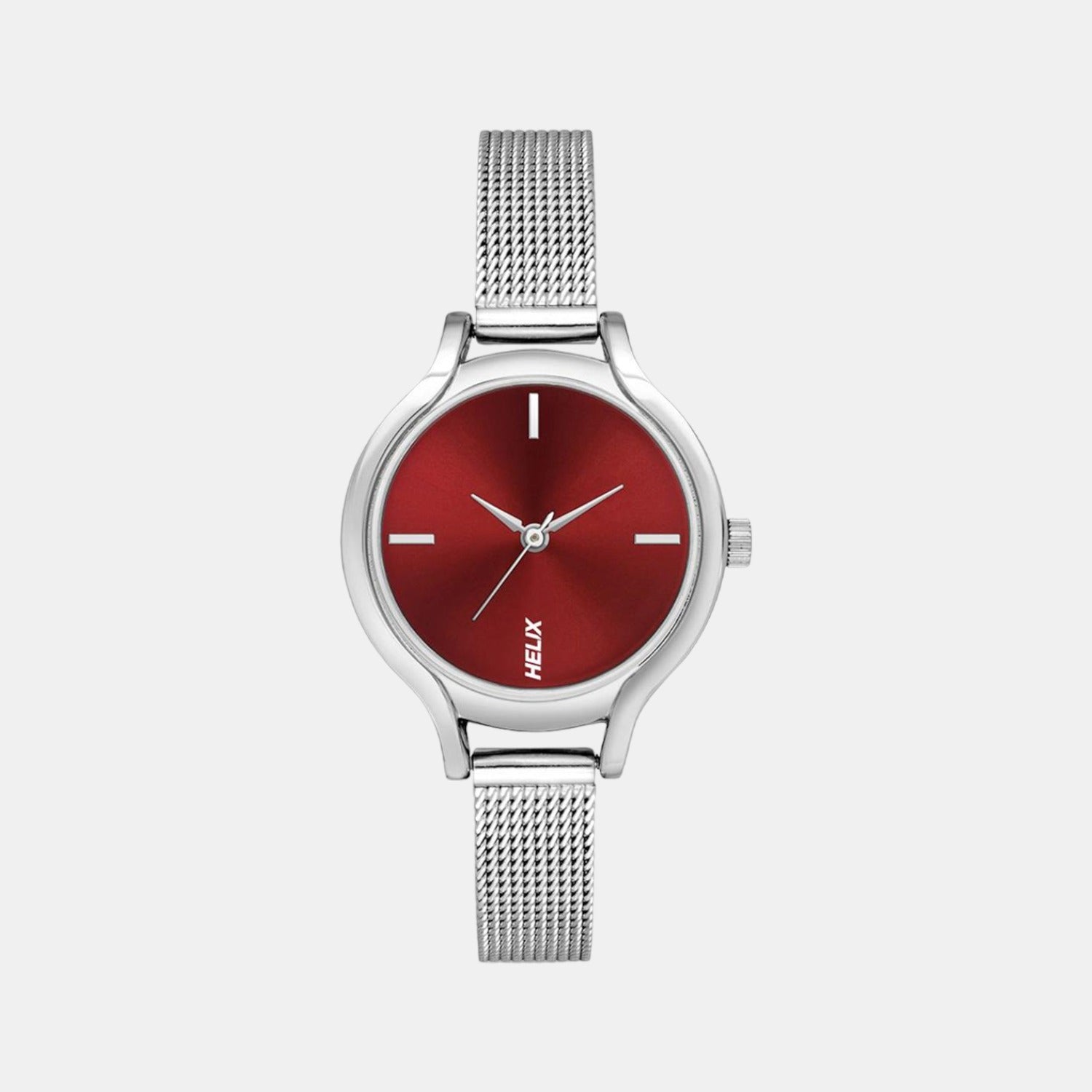 Helix Round Red Analog watch