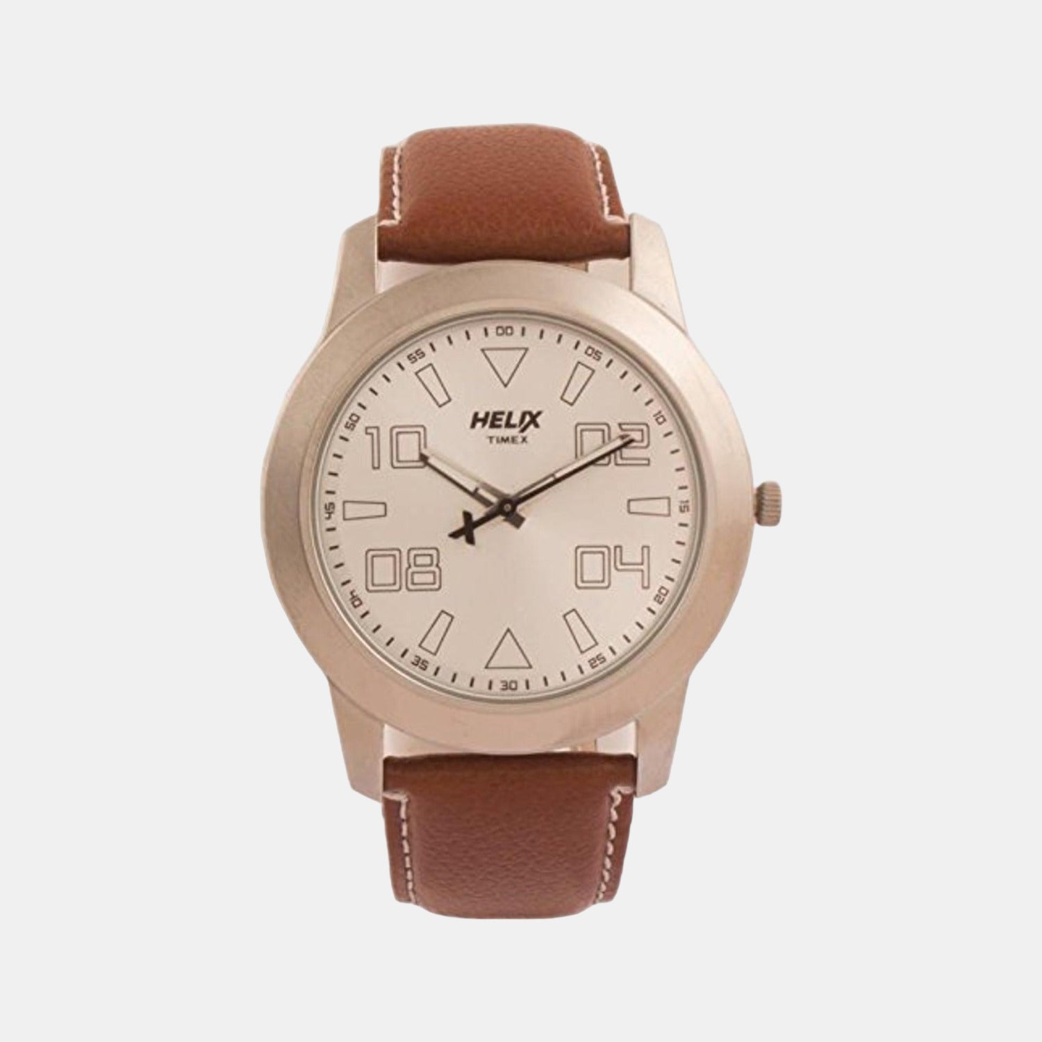 Helix Round Beige Analog watch