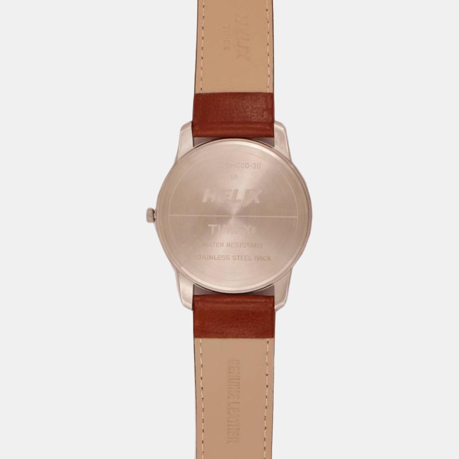 Helix Stainless Steel Round watch