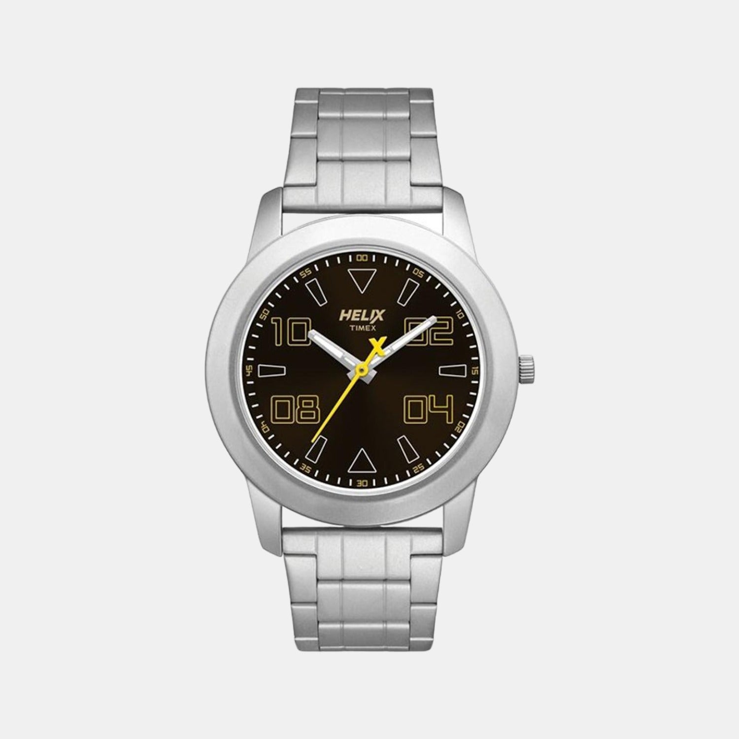 Helix Round Brown Analog watch