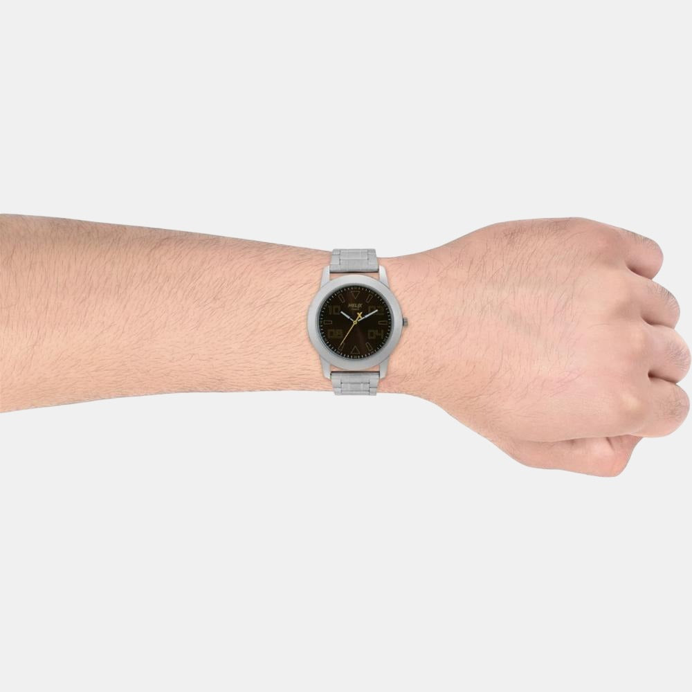 Helix Stainless Steel Brown watch