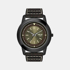 Helix Round Green Analog watch