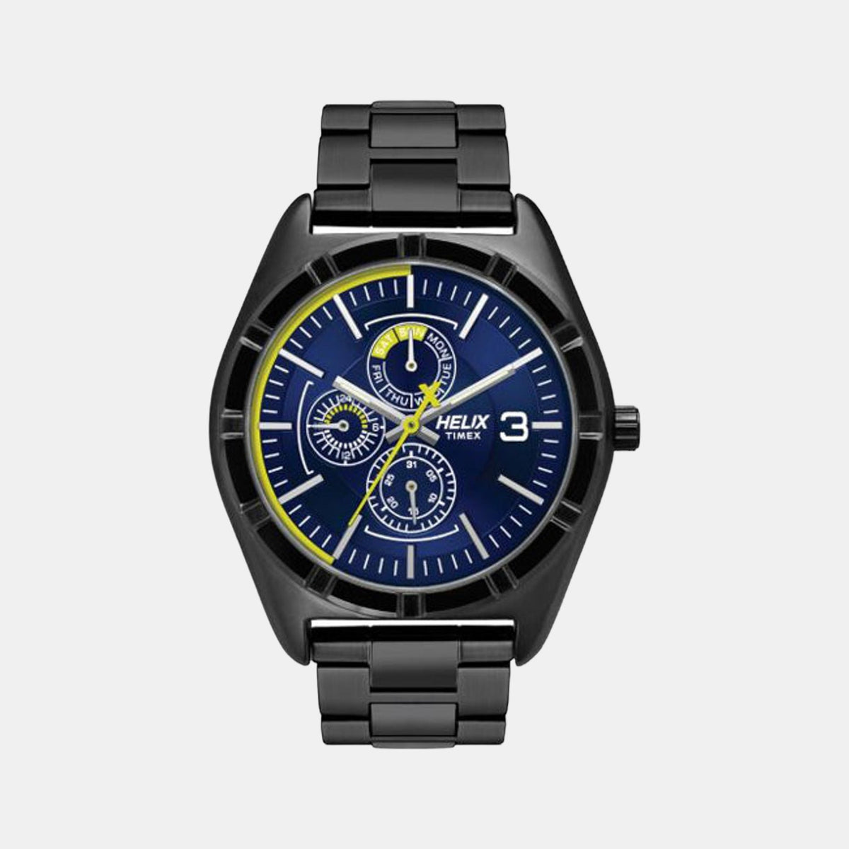 Helix Round Blue Chronograph watch