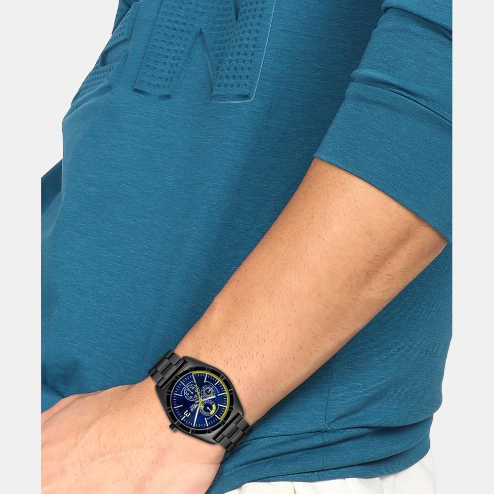 Helix Men Round Blue watch