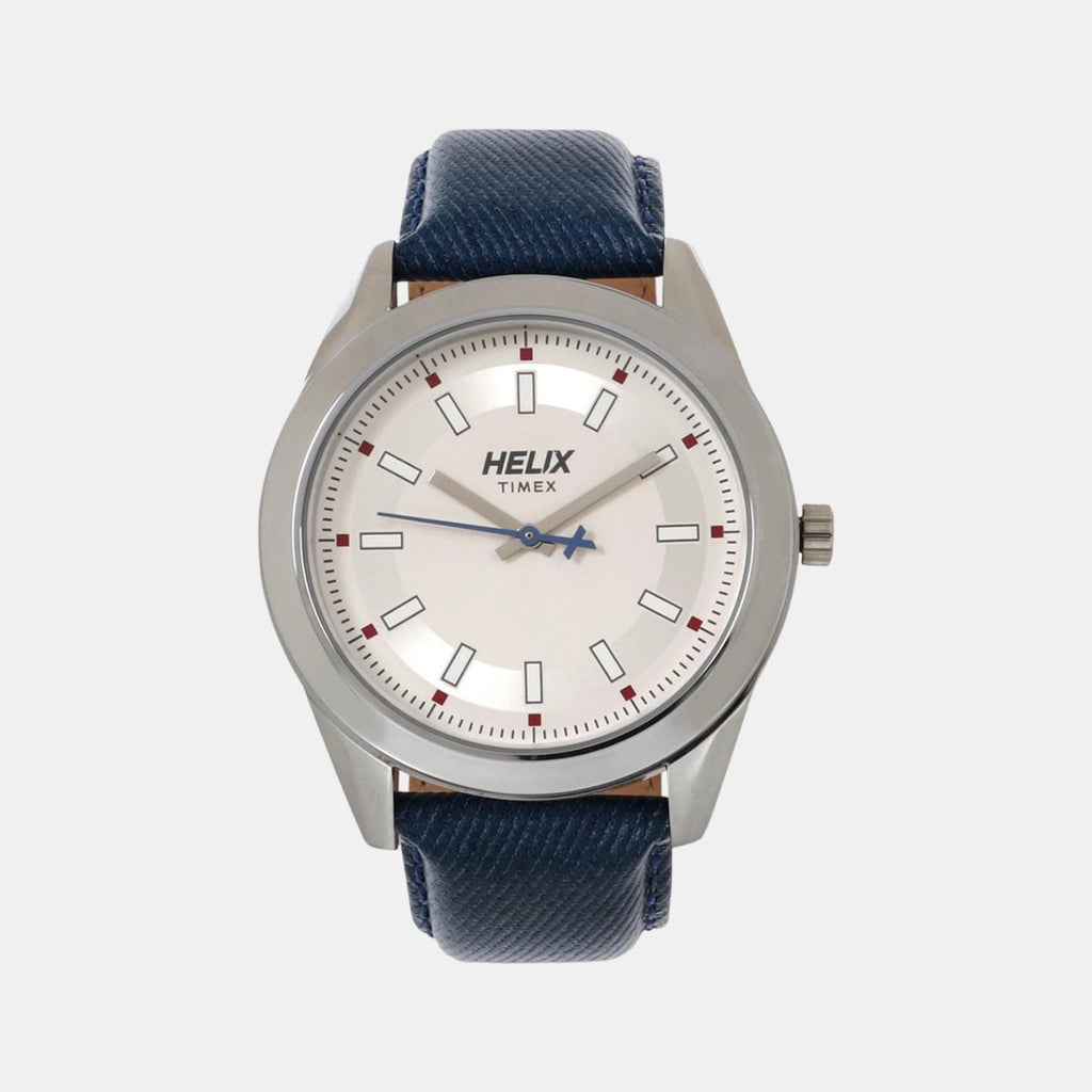 Helix Round White Analog watch