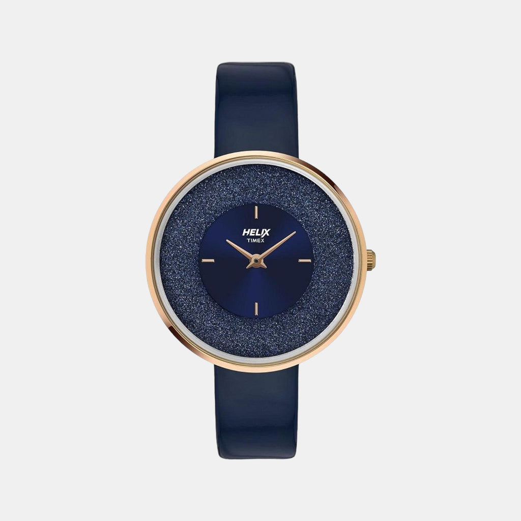 Helix Round Blue Analog watch