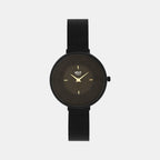 Helix Round Black Analog watch