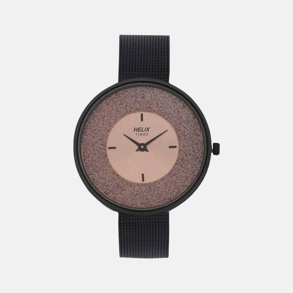 Helix Round Rose Gold Analog watch