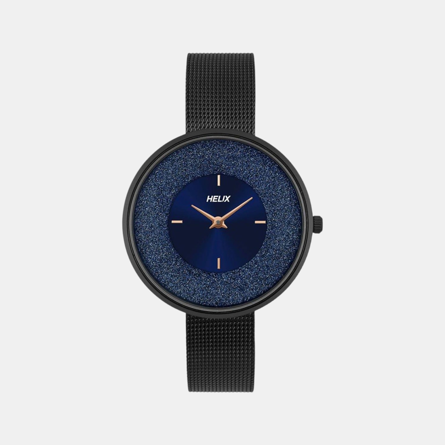 Helix Round Blue Analog watch