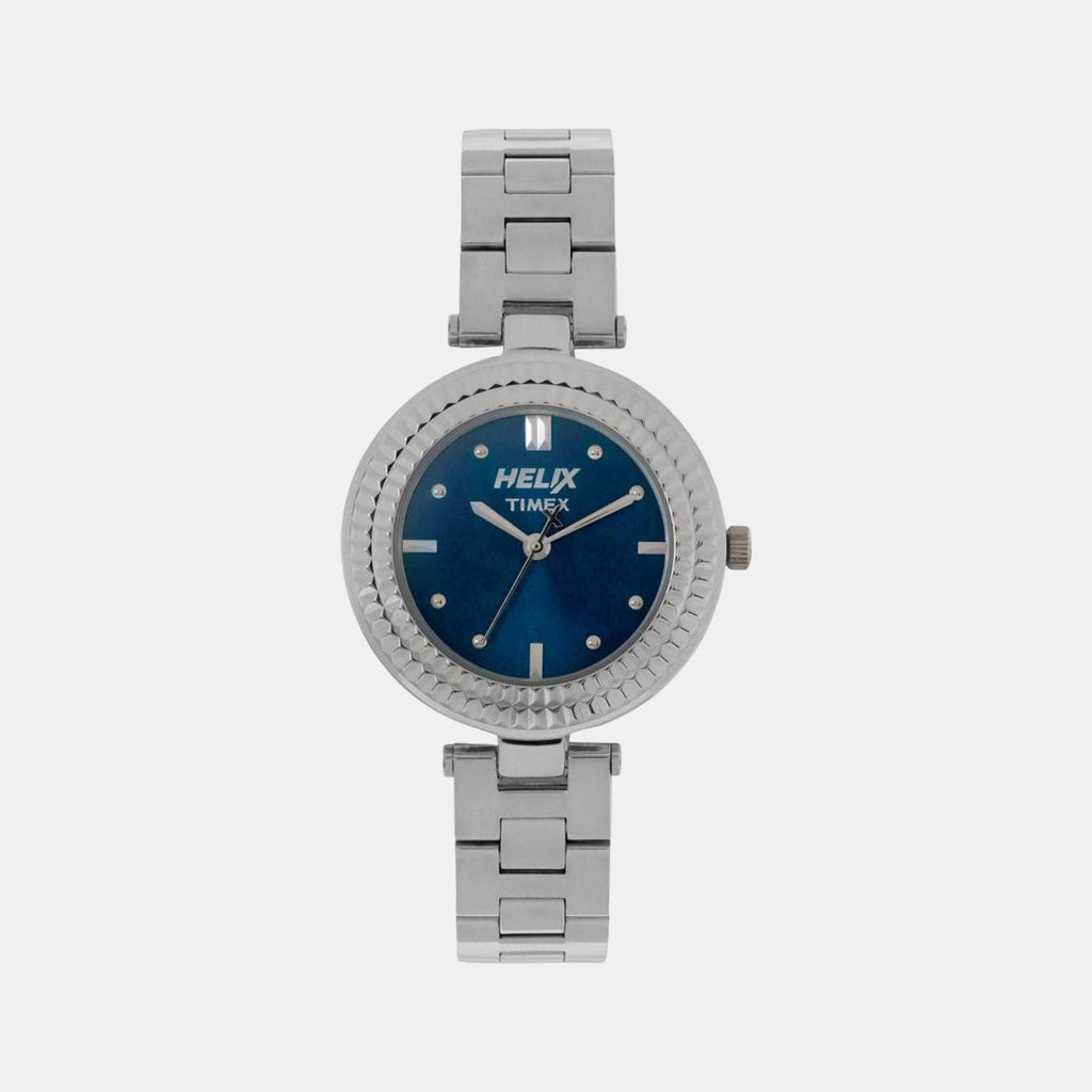 Helix Round Silver Analog watch