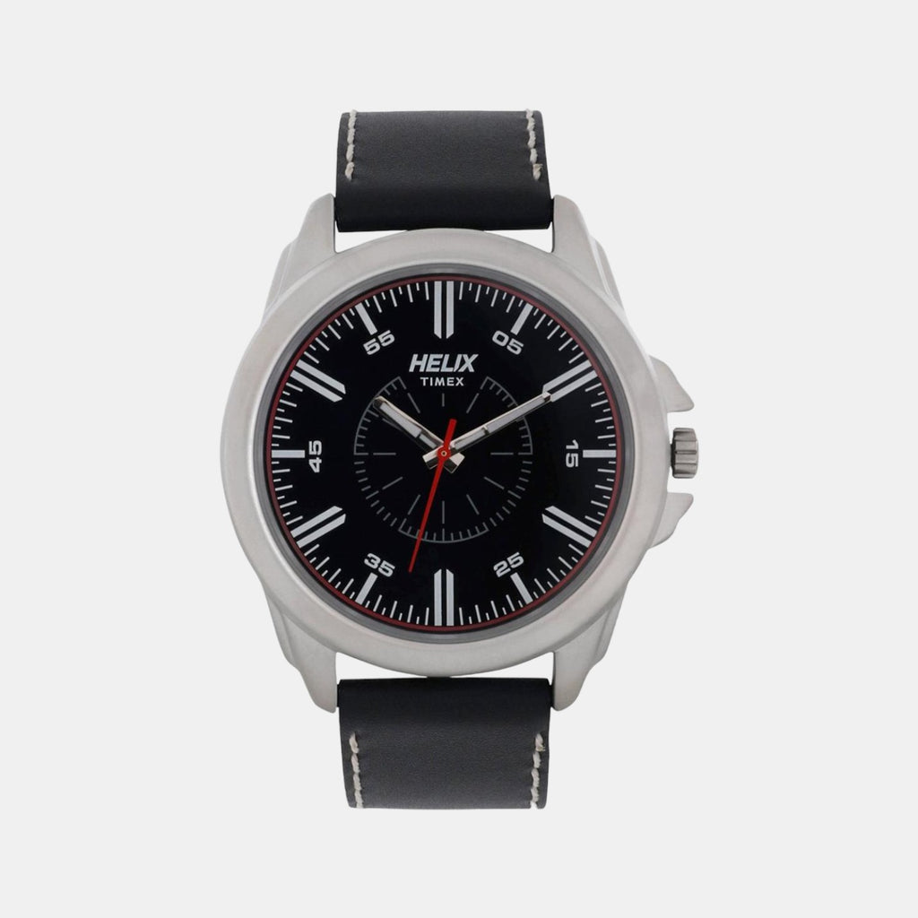 Helix Round Black Analog watch